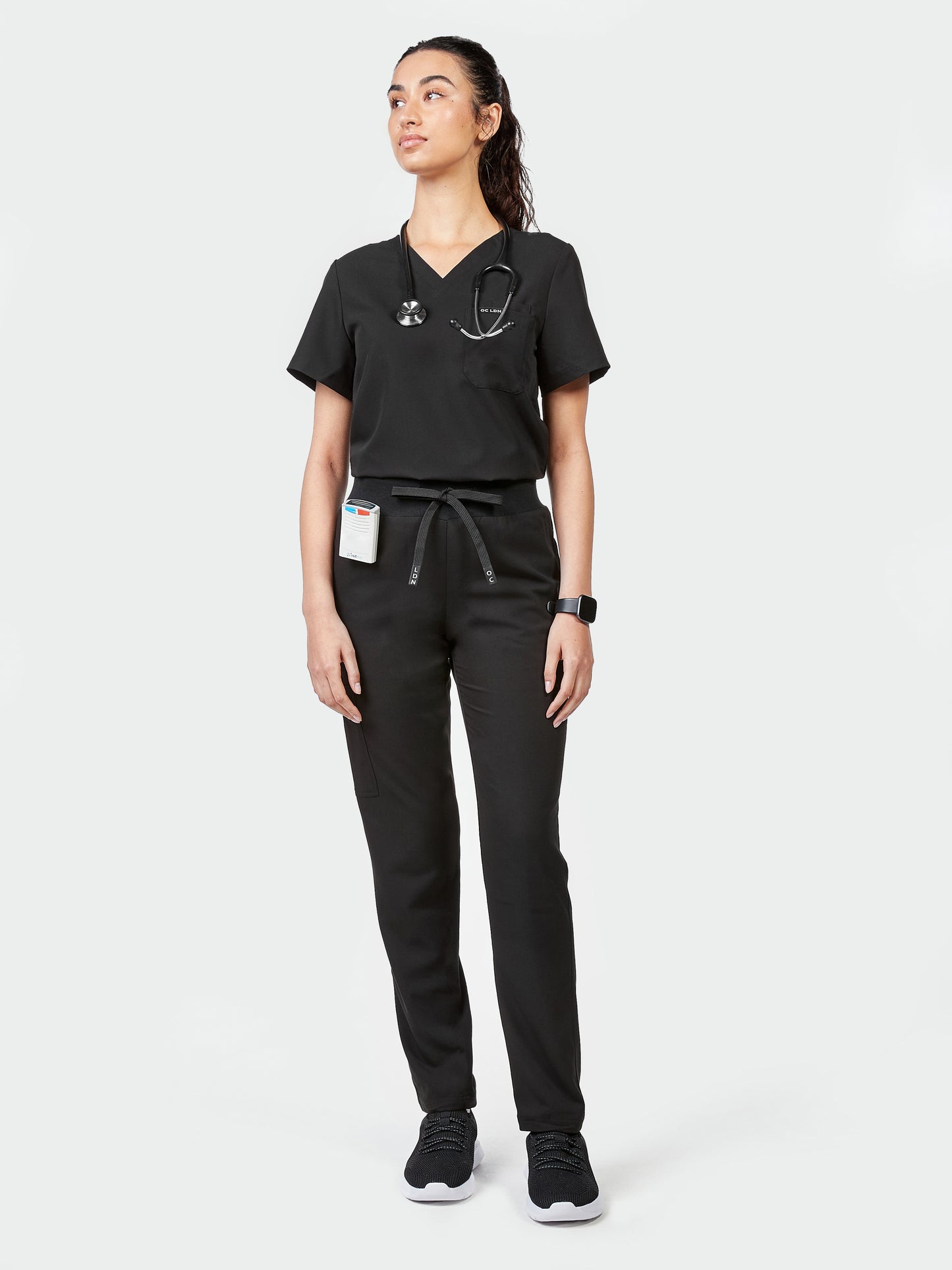 Women's Solis Scrub Trousers - Midnight Black
