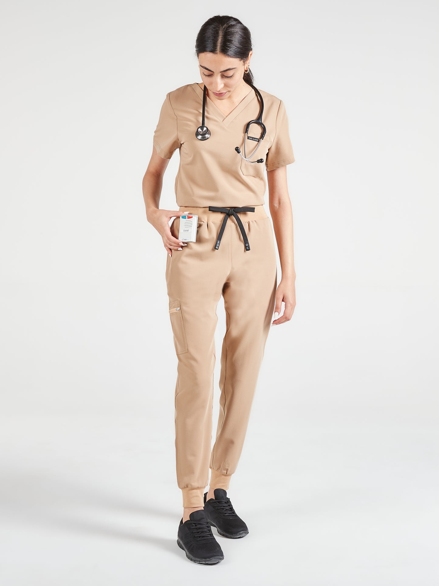 Women's Luna Scrub Joggers - Coffee Cream