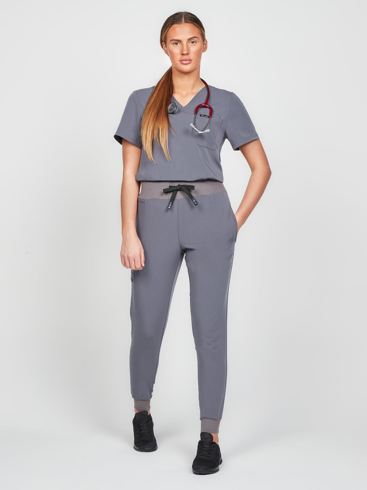 Women's Scrub Joggers - Space Grey, Women's Scrub Joggers - Space Grey