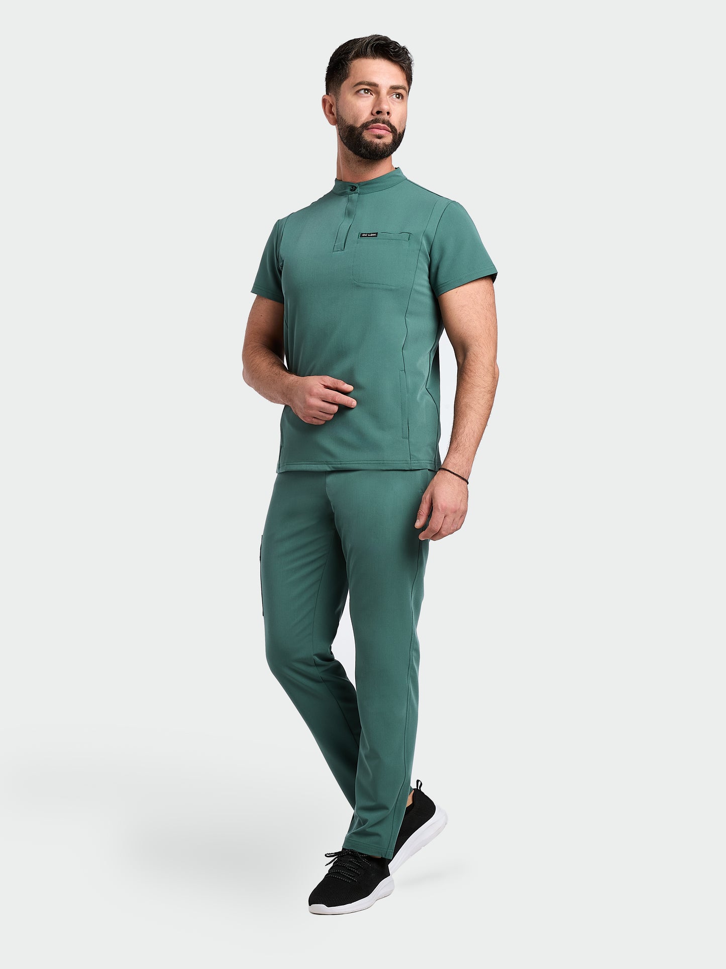 Men's Veneris Scrub Trousers - Forest Green