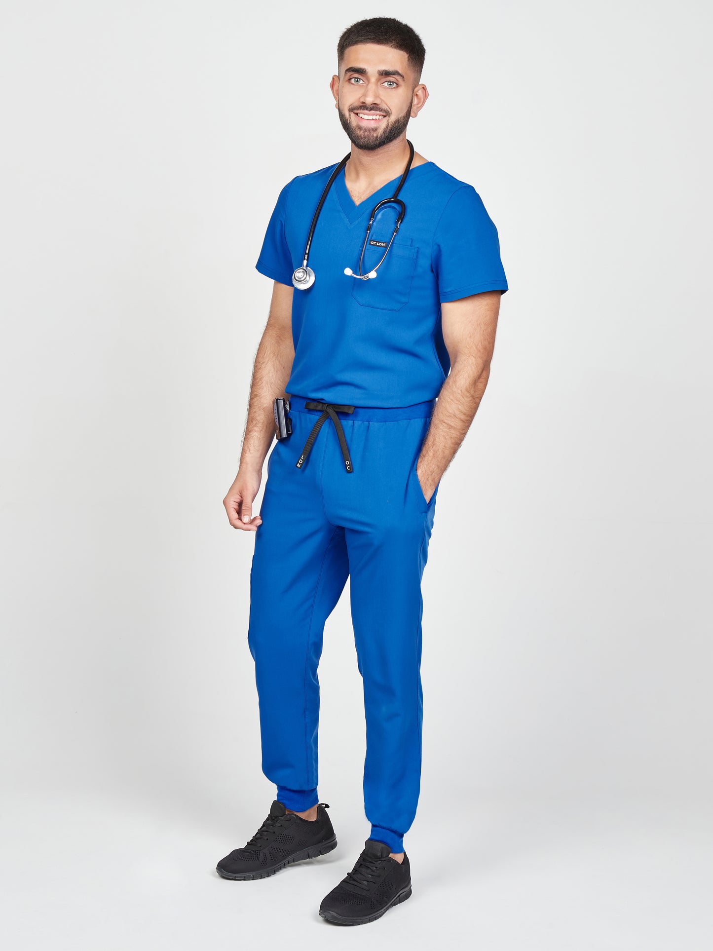 Men's Saturni Scrub Top - Royal Blue