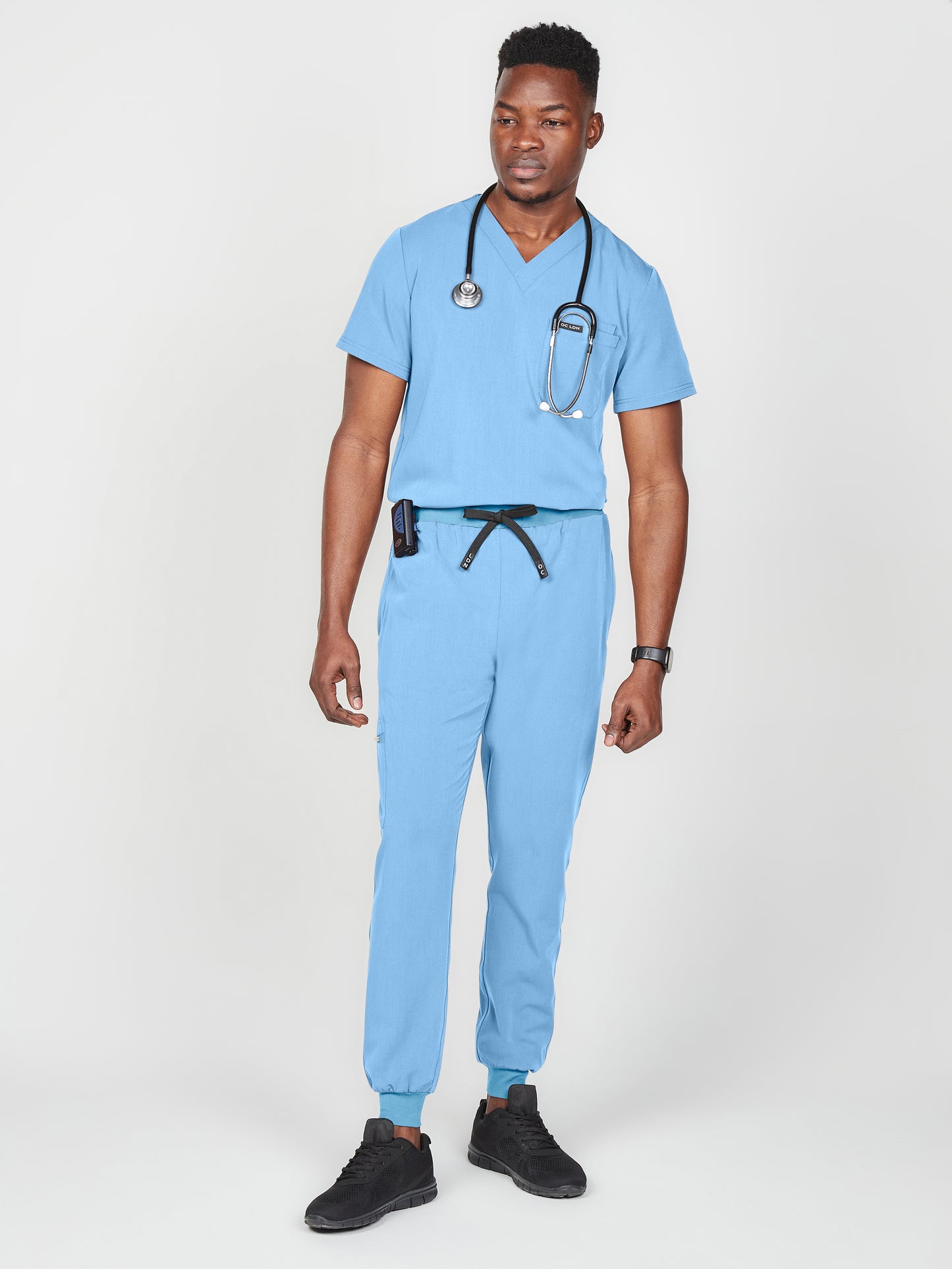 Men's Scrub Top - Sky Blue