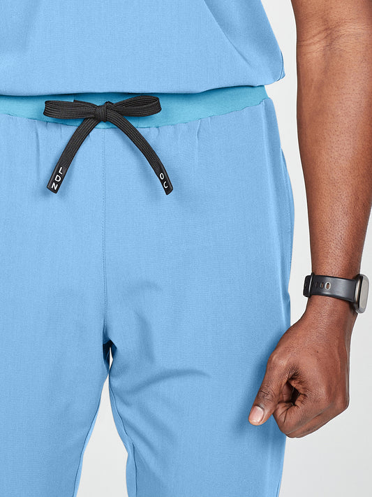 Men's Scrub Joggers - Sky Blue