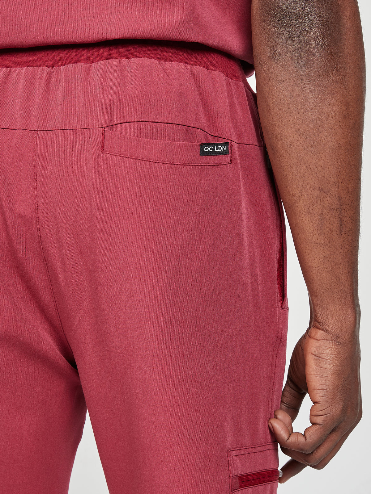 Men's Scrub Joggers - Cherry Red, Men's Scrub Joggers - Cherry Red