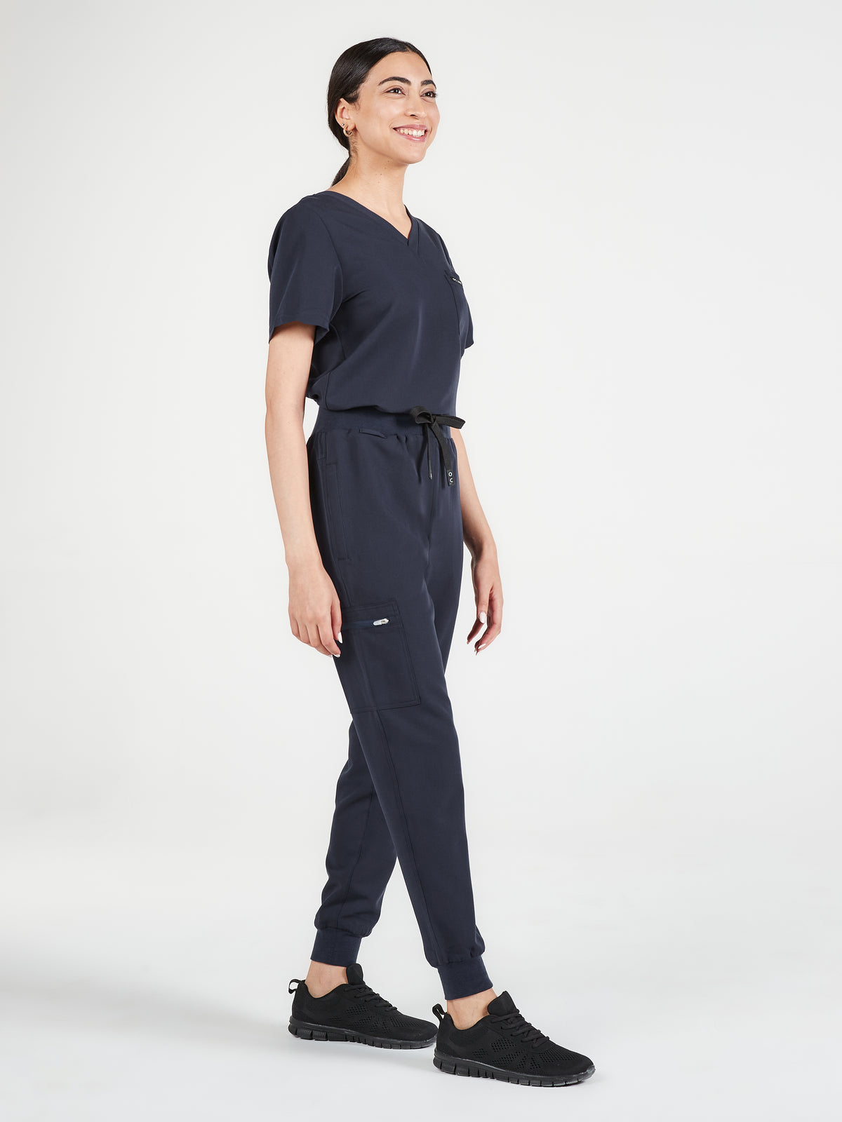 Women's Classic Scrub Top - Navy Blue, Women's Classic Scrub Top - Navy Blue