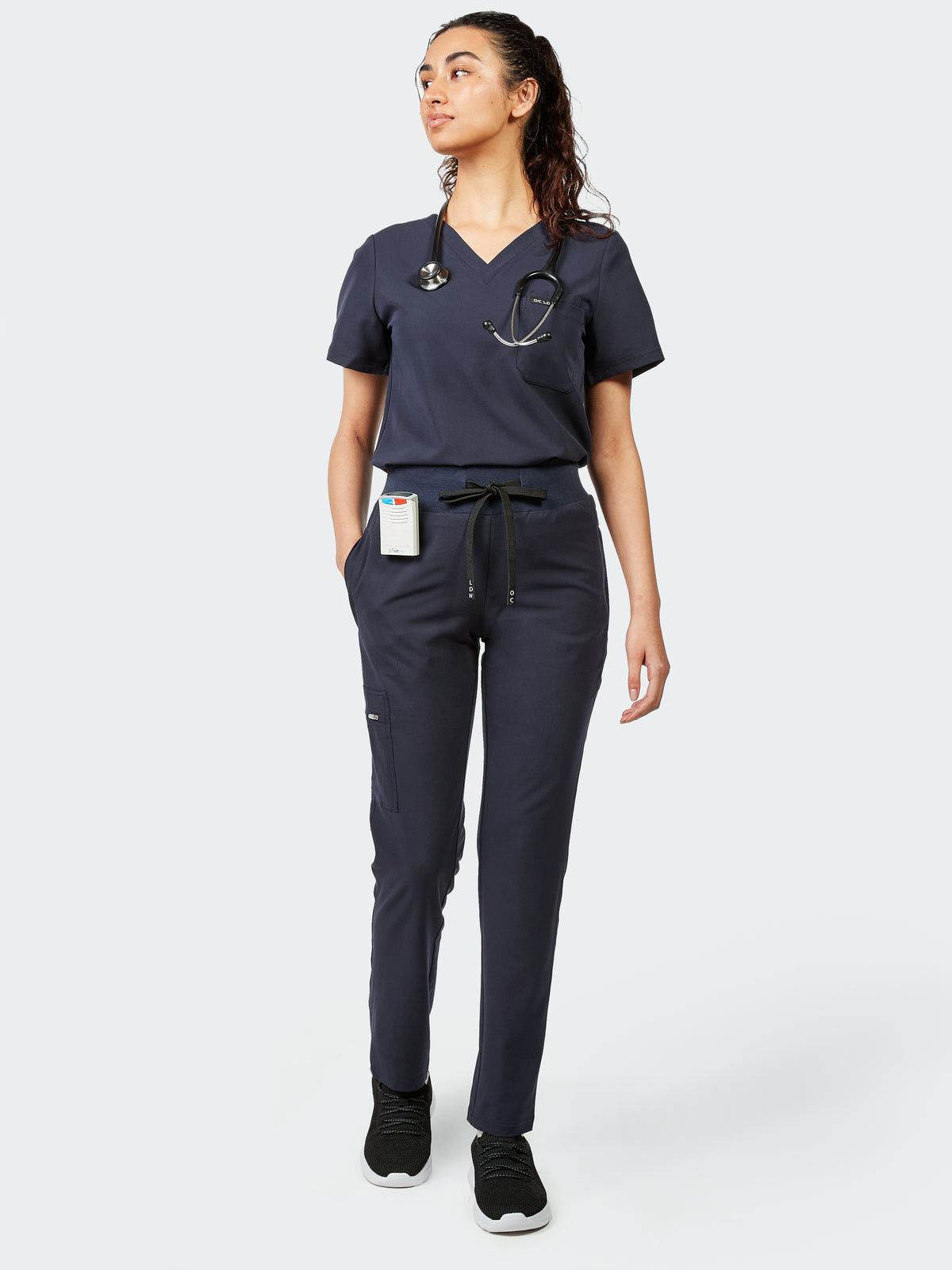 Women's Scrub Trousers - Navy Blue, Women's Scrub Trousers - Navy Blue