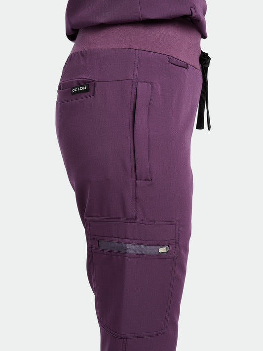 Women's Scrub Trousers - Wild Plum
