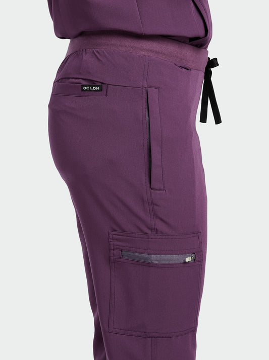 Men's Scrub Trousers - Wild Plum