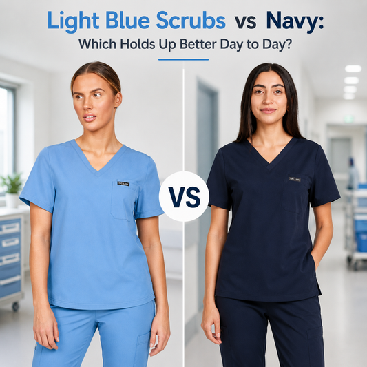 Light Blue Scrubs vs Navy