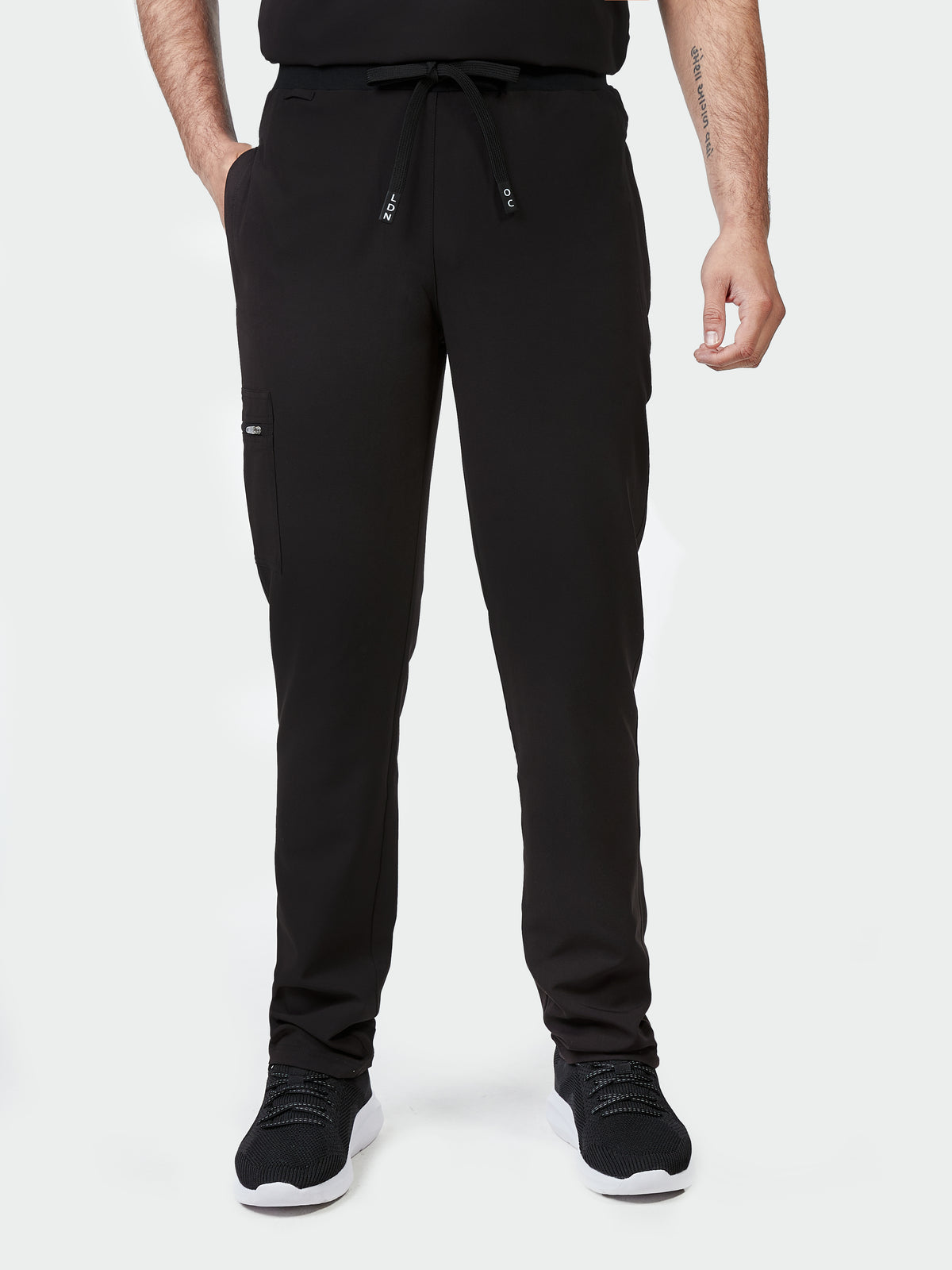 Men's Scrub Trousers - Midnight Black, Men's Scrub Trousers - Midnight Black