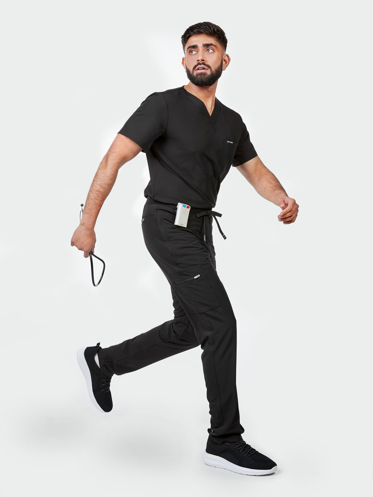Men's Scrub Trousers - Midnight Black, Men's Scrub Trousers - Midnight Black