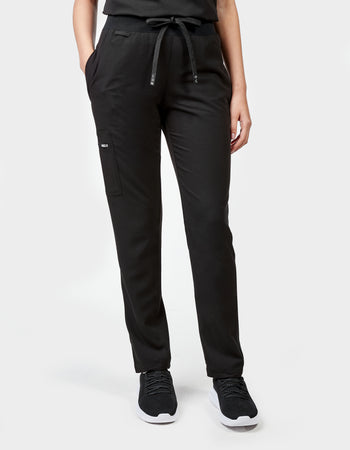 Women's Solis Scrub Trousers - Midnight Black