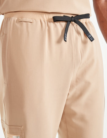 Men's Luna Scrub Joggers - Coffee Cream