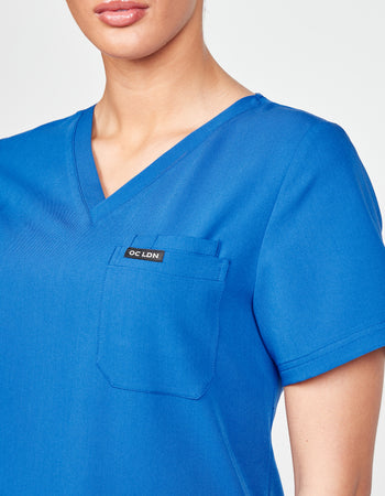 Women's Saturni Scrub Top - Royal Blue