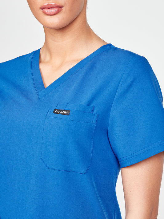 Women's Saturni Scrub Top - Royal Blue