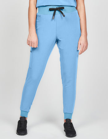 Women's Scrub Joggers - Sky Blue