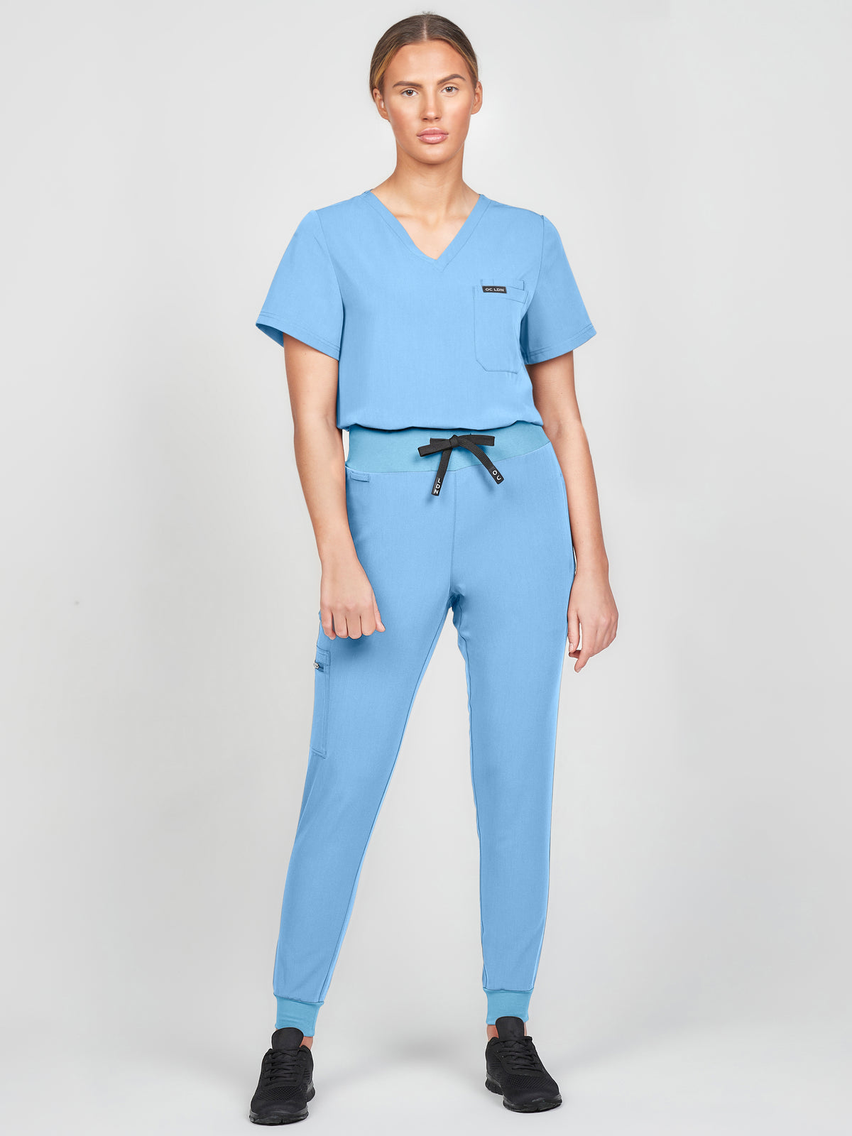 Women's Classic Scrub Top - Sky Blue, Women's Classic Scrub Top - Sky Blue
