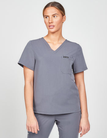 Women's Mercuri Scrub Top - Space Grey