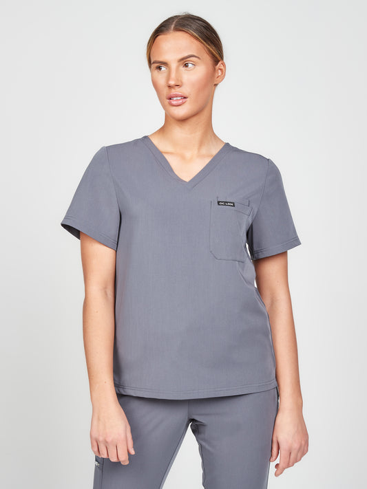 Women's Mercuri Scrub Top - Space Grey