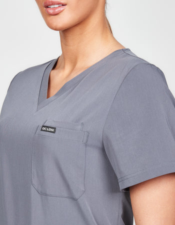 Women's Mercuri Scrub Top - Space Grey