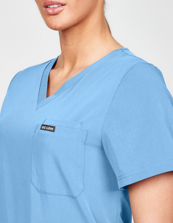 Women's Scrub Top - Sky Blue