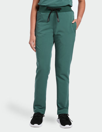 Women's Veneris Scrub Trousers - Forest Green