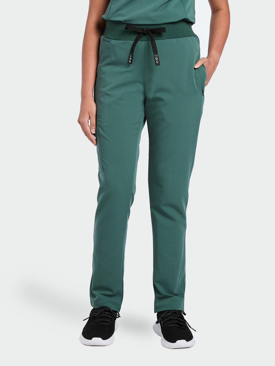 Women's Scrub Trousers - Forest Green