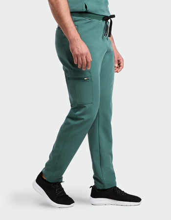 Men's Veneris Scrub Trousers - Forest Green