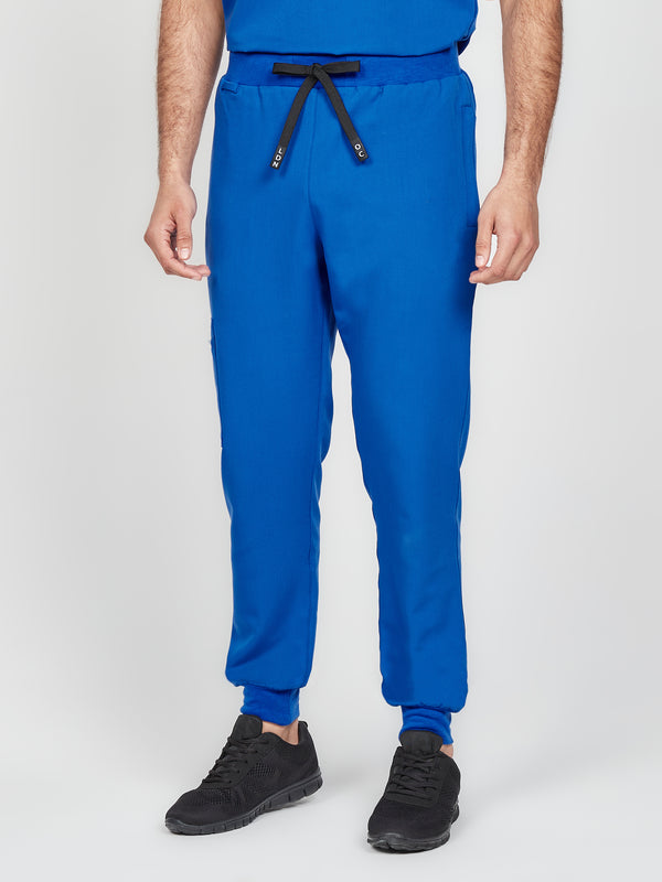 Men's Saturni scrub joggers royal blue