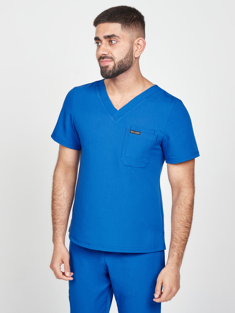 Men's royal blue scrubs