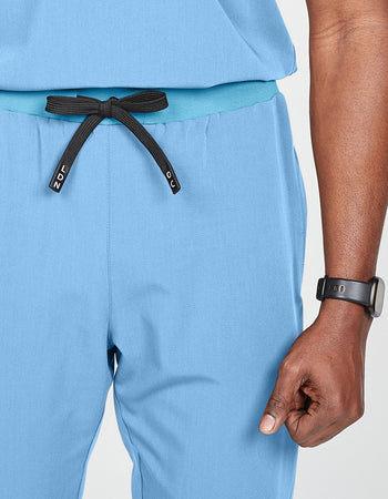 Men's Scrub Joggers - Sky Blue