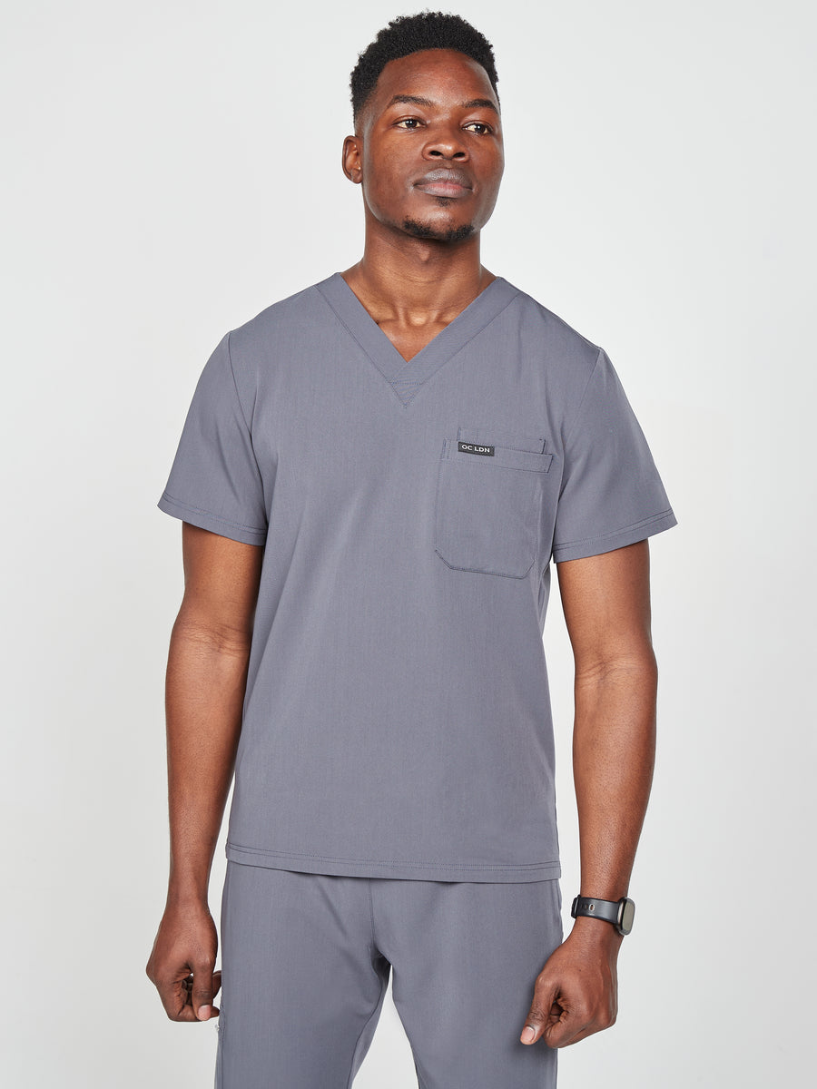 Men's Classic Scrub Top - Space Grey