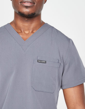 Men's Mercuri Scrub Top - Space Grey