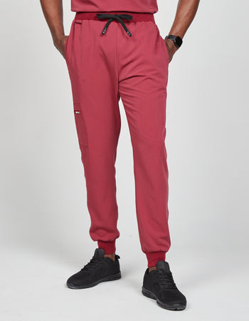 Men's Martis Scrub Joggers - Cherry Red