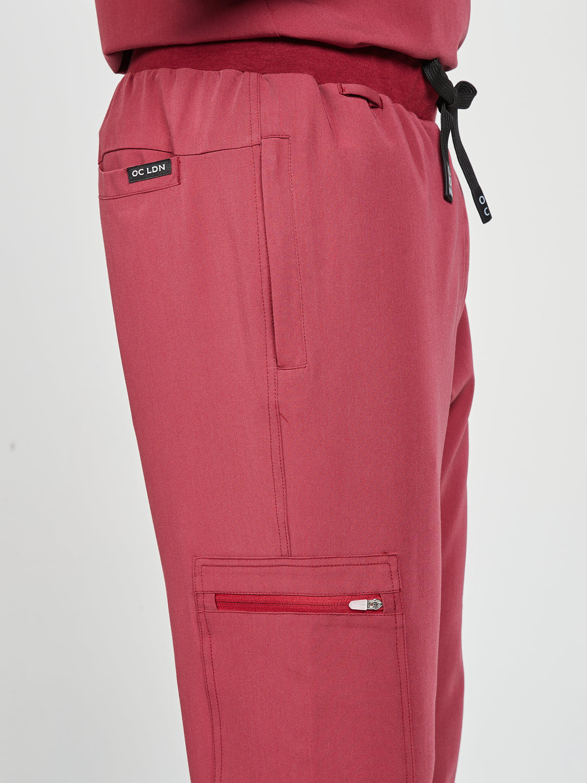 Men's Scrub Joggers - Cherry Red, Men's Scrub Joggers - Cherry Red