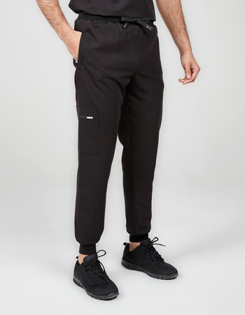 Men's Solis Scrub Joggers - Midnight Black