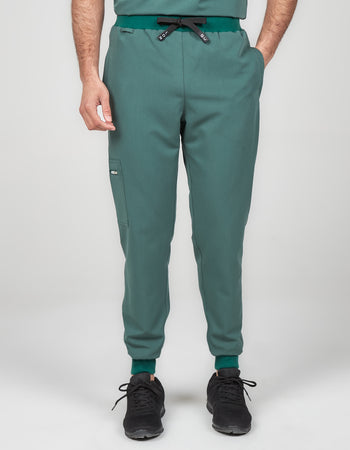 Men's Veneris Scrub Joggers - Forest Green