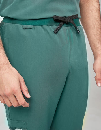 Men's Veneris Scrub Joggers - Forest Green