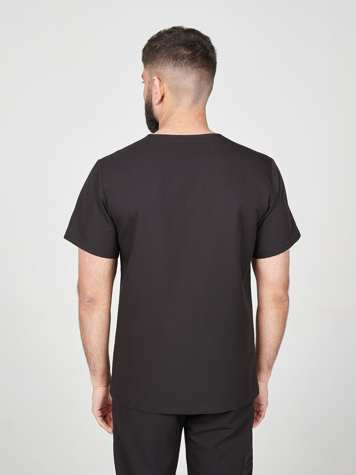 Men's Classic Scrub Top - Midnight Black, Men's Classic Scrub Top - Midnight Black
