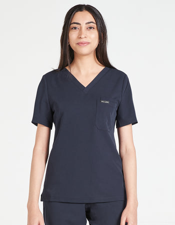 Women's Jovi Scrub Top - Navy Blue