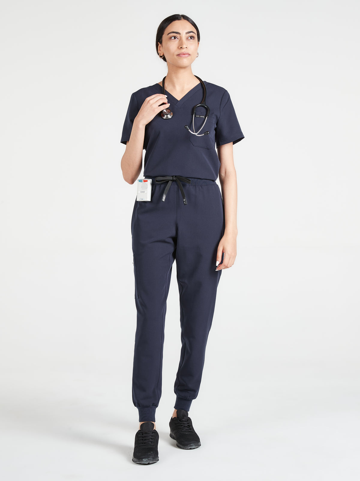 Women's Classic Scrub Top - Navy Blue, Women's Classic Scrub Top - Navy Blue