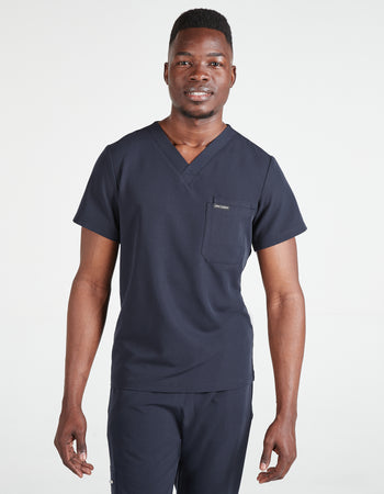 Men's Jovi Scrub Top - Navy Blue