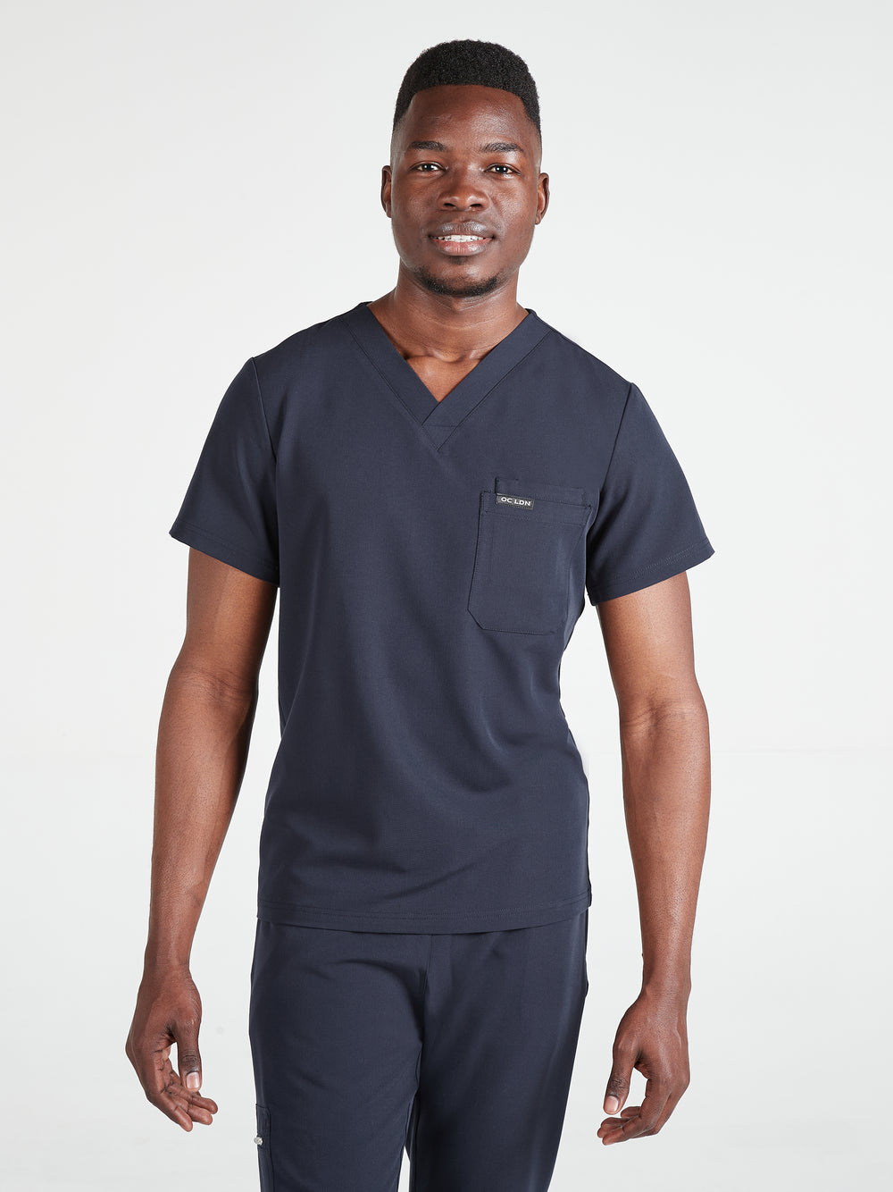 Men's Jovi Scrub Top - Navy Blue