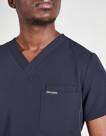 Men's Jovi Scrub Top - Navy Blue
