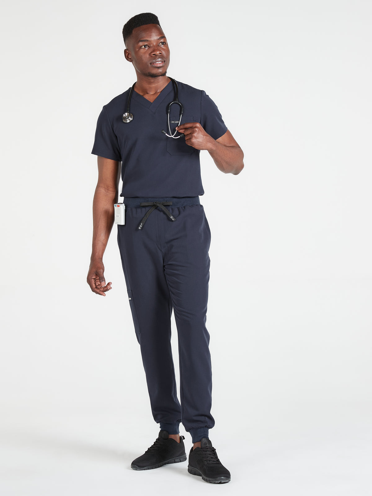 Men's Classic Scrub Top - Navy Blue, Men's Classic Scrub Top - Navy Blue