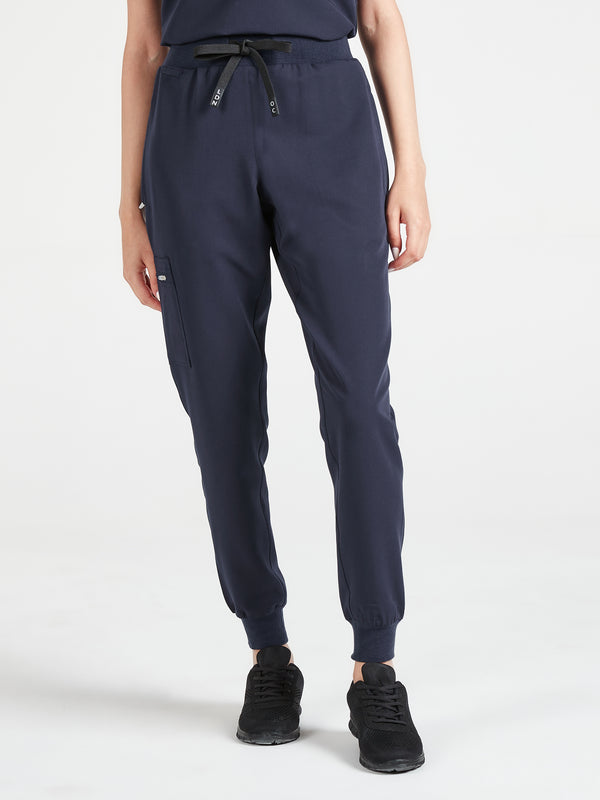 Women's Jovi navy scrub joggers