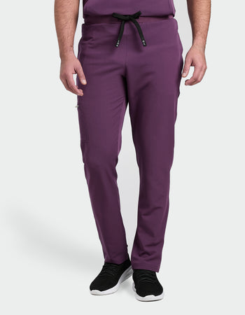 Men's Scrub Trousers - Wild Plum