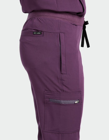 Men's Scrub Trousers - Wild Plum