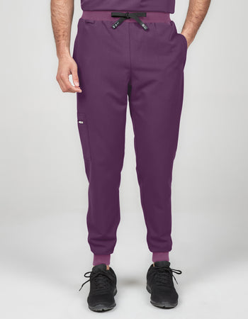 Men's Scrub Joggers - Wild Plum