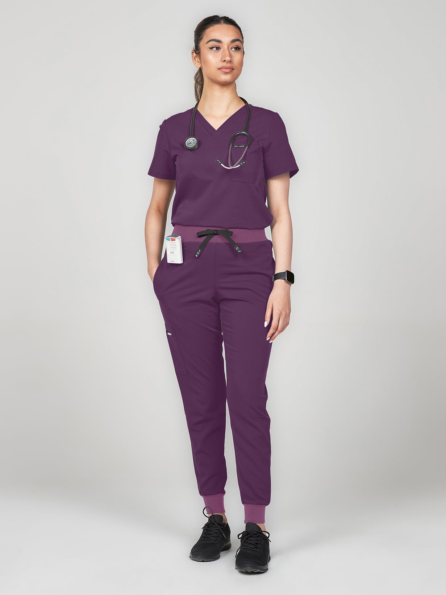 Women's Scrub Top - Wild Plum